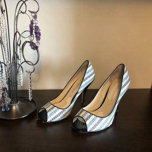 ENZO ANGIOLINI peep toe high heels